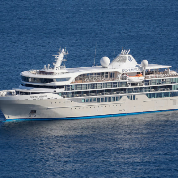 Silver Origin cruising the Galapagos Islands.